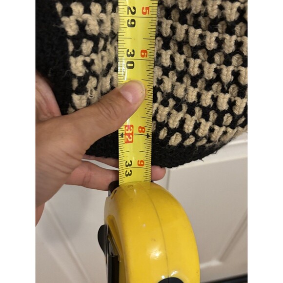 Free People women’s Vintage Brown XS Chunky Knit Wool Blend Button Sweater Coat - Picture 10 of 12